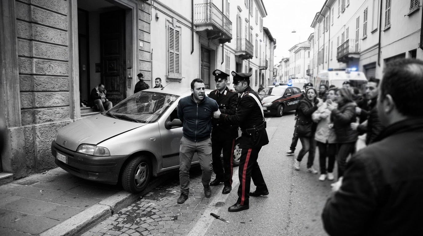 Άνδρας εμβολίζει αυτοκίνητο σε πλήθος στην Ιταλία και επιχειρεί να το μαχαιρώσει