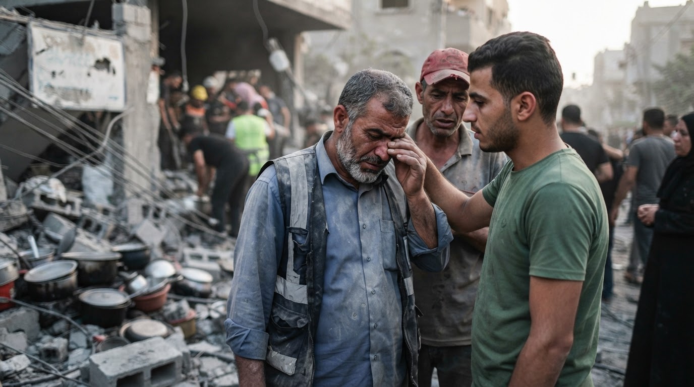 Τρεις εργαζόμενοι κοινοτικής κουζίνας ανάμεσα στους πέντε νεκρούς από ισραηλινά πλήγματα στη Γάζα